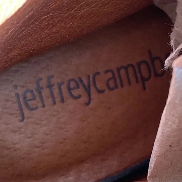 Jeffrey Campbell Cors Peep Toe Suede sz 8.5 black laces open front 3” heel NWOT - Picture 13 of 13